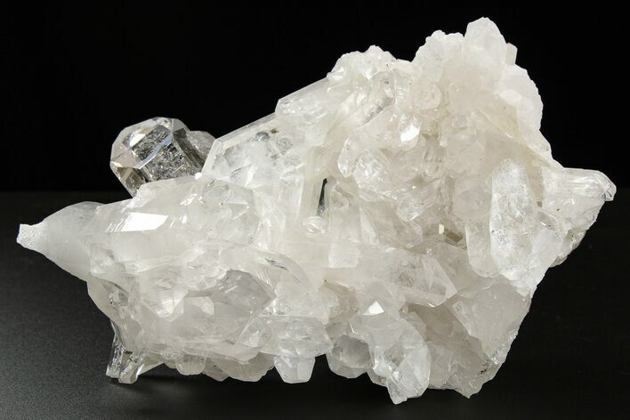 Glass-Clear Quartz Crystal Cluster - Brazil #259247